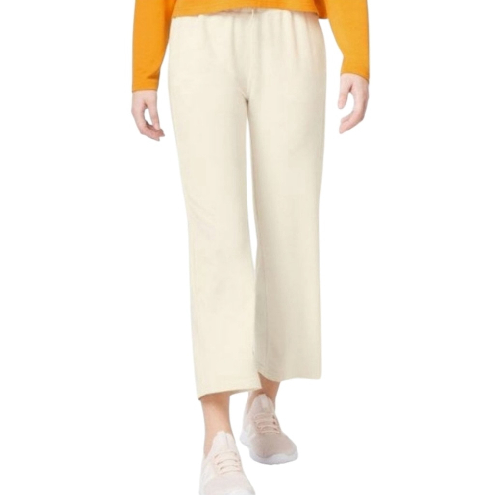 FWD Women's Cream Wall Day Cropped Wide Leg Pant Sz S NEW